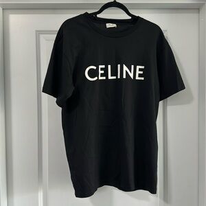 Celine Men’s Black & White T shirt in size XS.